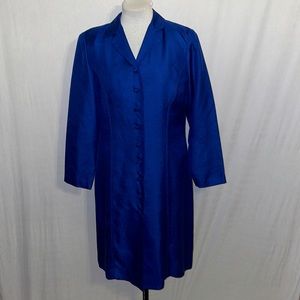 Papell Petites Dress Jacket Electric Blue Size 10